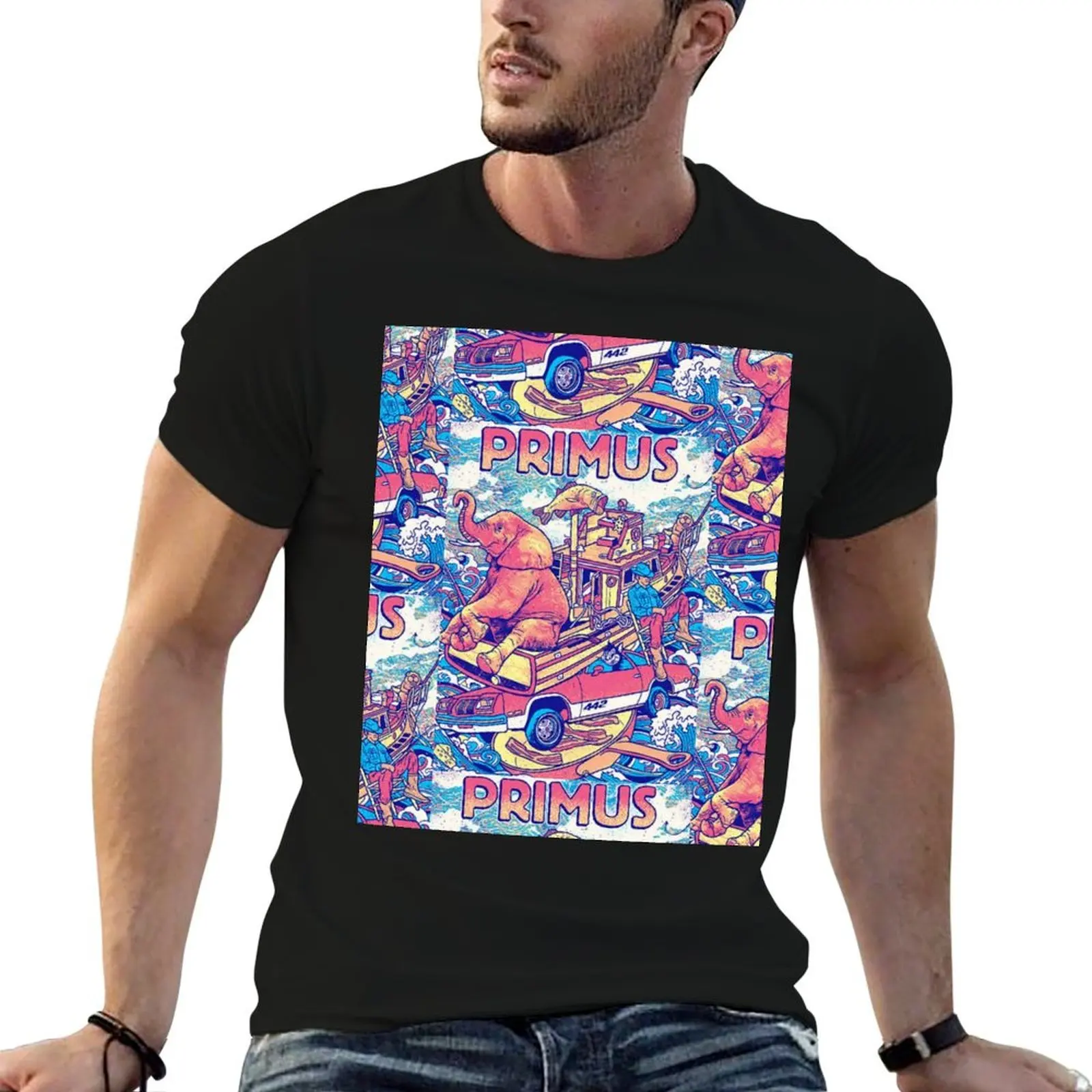 Primus T-Shirt blue archive tops compression shirt men