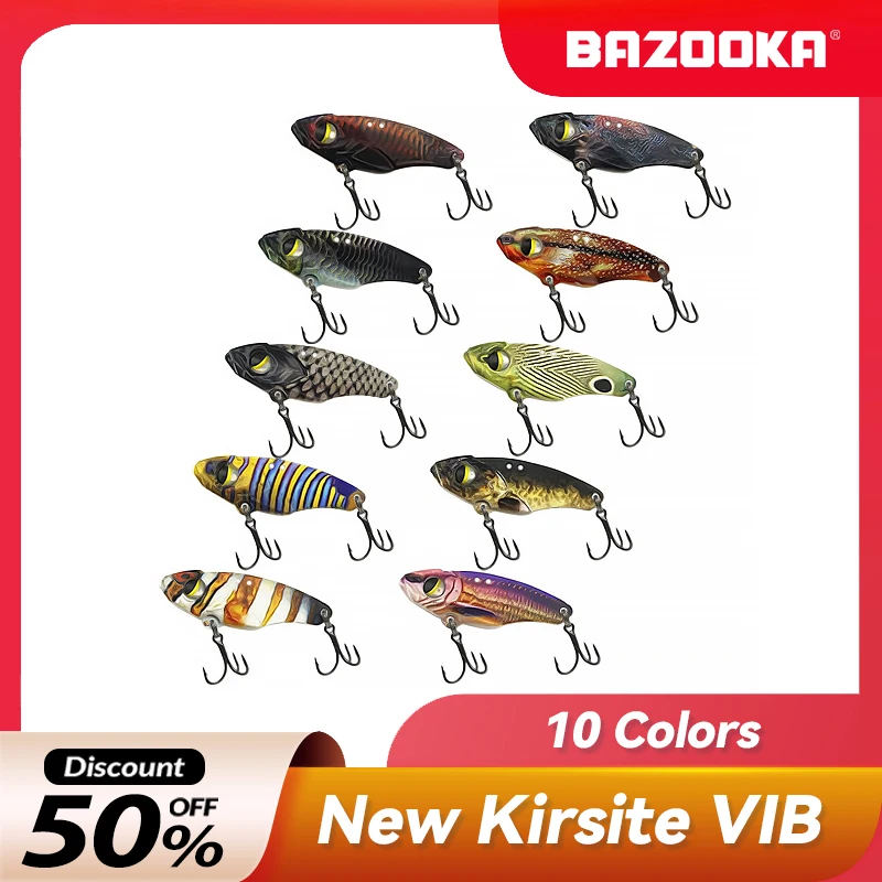 

Bazooka 5g/7g/10g/14g 3D VIB Laser Lead Fishing Lure Hard Spoon Sinking Metal Slow Jigging Boat Bass Pike Carp Ice Winter