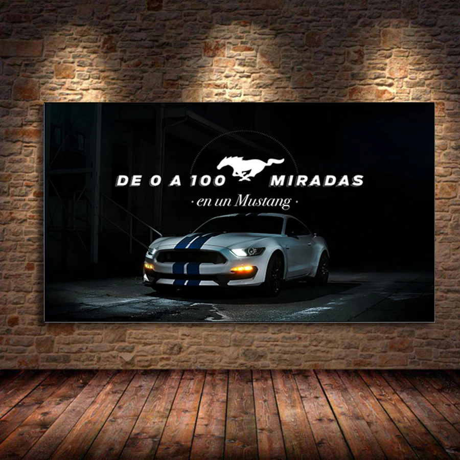 DIY Diamond Painting Ford Mustang 50 Years Racing CarDiamond Mosaic Handicraft Diamant  Full Square Round Embroidery