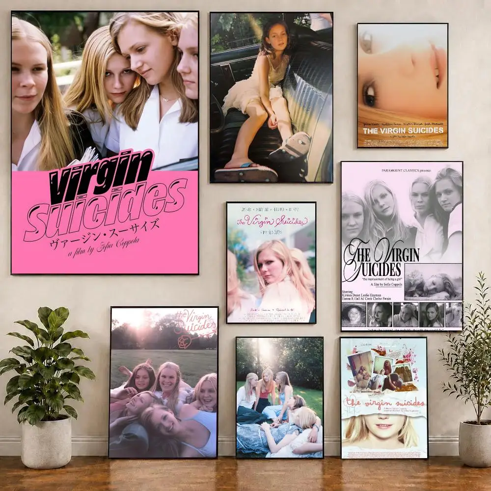 The Virgin Suicides Film Nostalgic Poster Waterproof Sticky WallArt Print For Bedroom Living Room Hallway Bar Home Decor