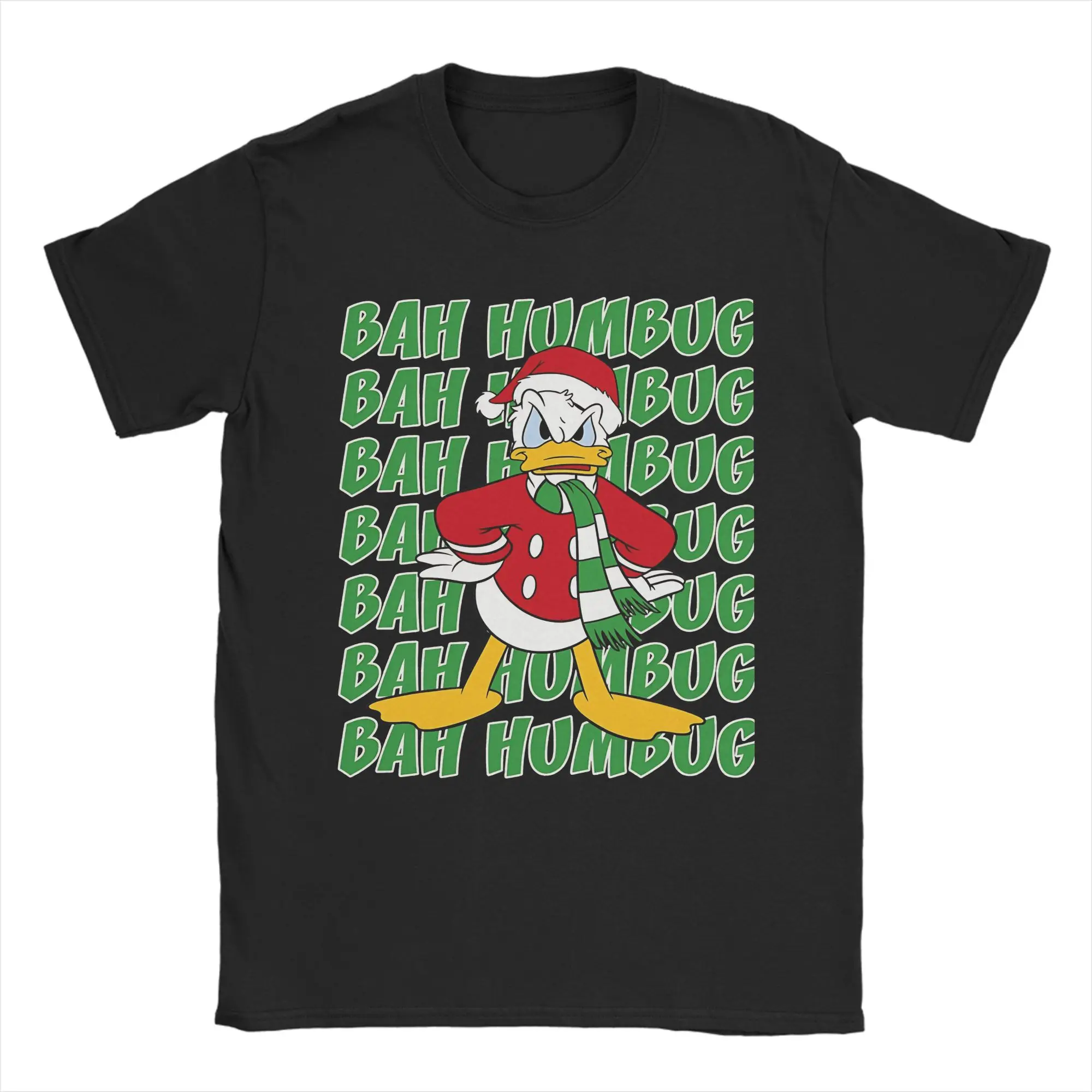 

D-DuckTales T Shirts Men's Pure Cotton Cool T-Shirt Crewneck Donalds Duck Tee Shirt Short Sleeve Clothes Plus Size
