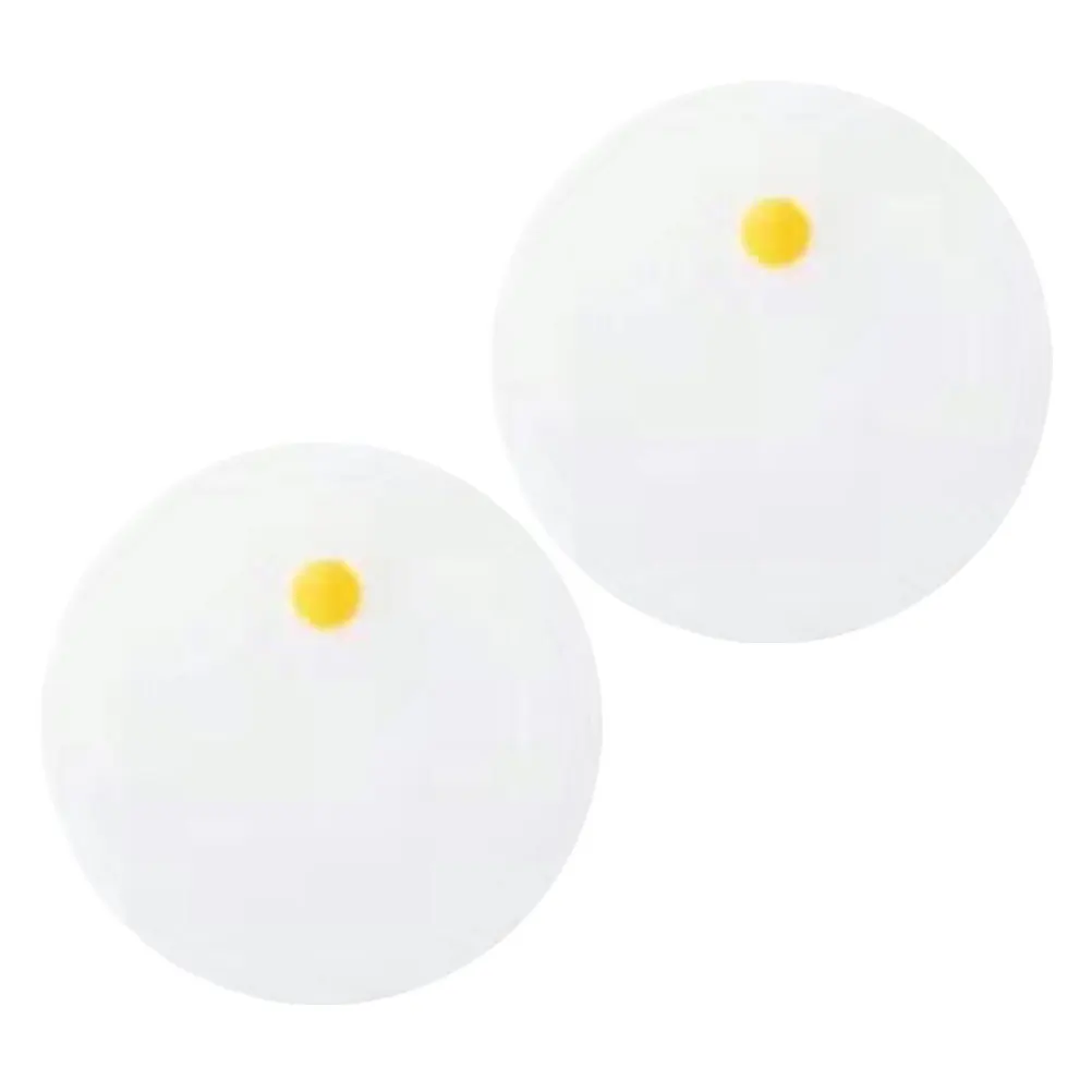 

2Pcs Sealing Cover Accessories Round Cup Lid Food Bowl Protective Covering Plastic Lids for Cups Mug White Reusable Insulated