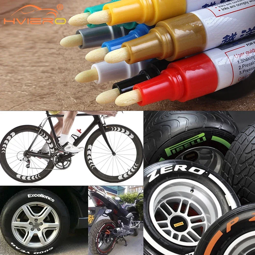 

Cars Doodle Oil Pen Cleaner Polishe Touchup Pen Colors Polishing Waxing Sponge Paint Marker Ing Pens Permanent Waterproof Tyres