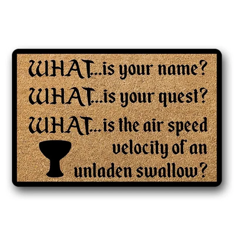 Коврик для входной двери Monty Python and The Holy Grail, нескользящий коврик для входной двери Коврик для входной двери Monty Python and The Holy Grail, нескользящий коврик для входной двери