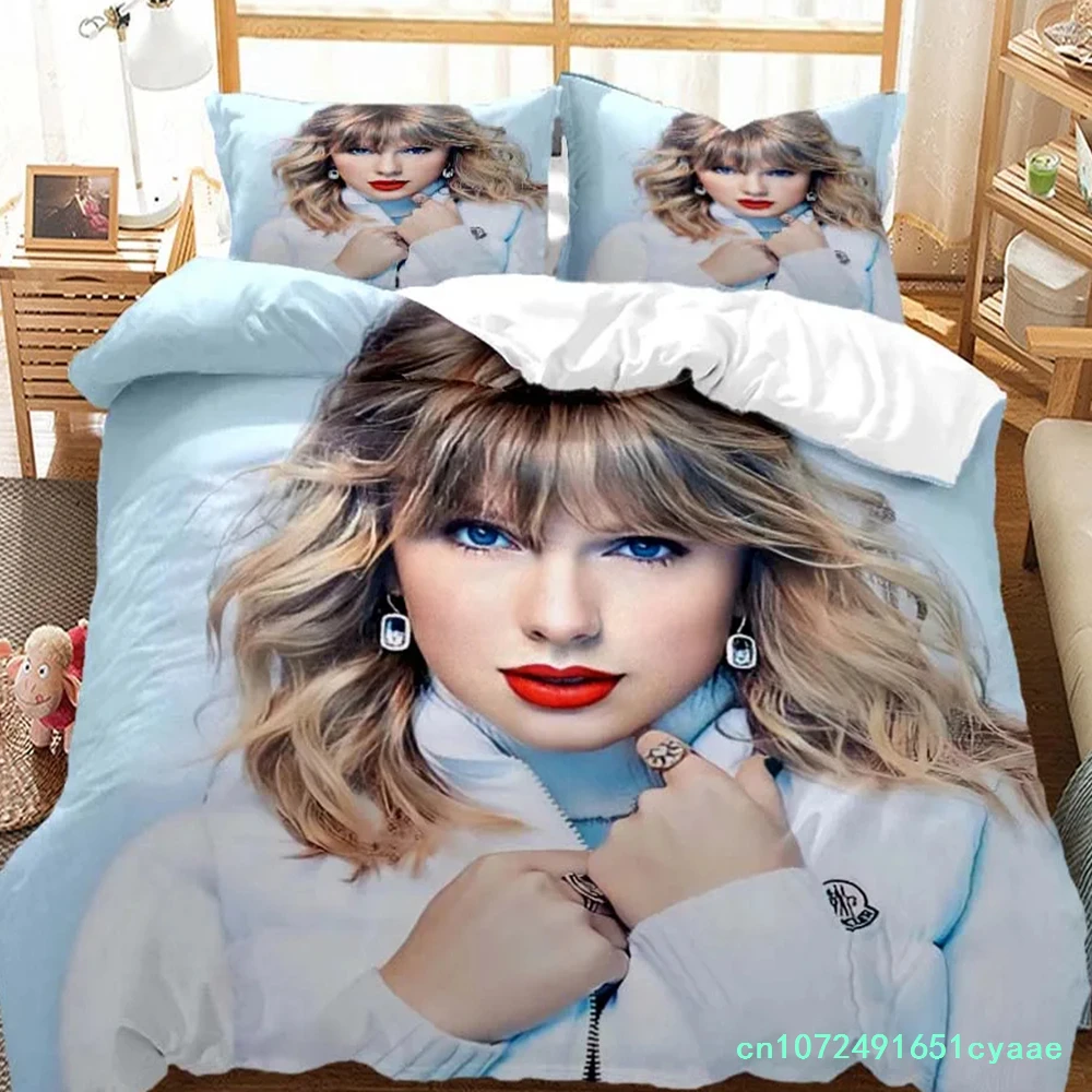 Top Stream Singer Taylor Fashionable Printed Bedding King Size Bedding Set Comforter Bedding Sets Costomizable Bedding Set