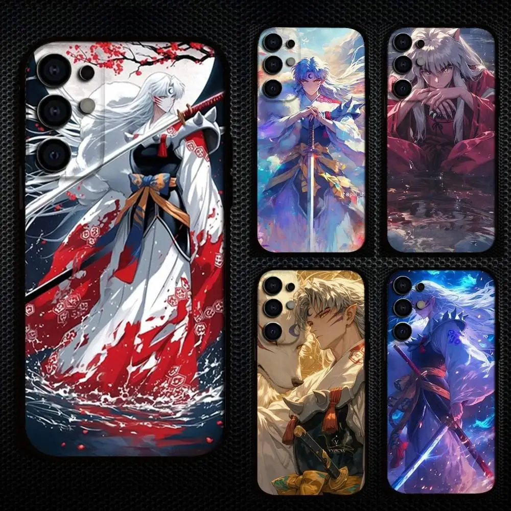 

S-Sesshomaru I-Inuyasha Anime Phone Case For Samsung S25,S24,S21,S22,S23,S30,Ultra,S20,Plus,Fe,Lite,Note,10,9,5G Black Cover