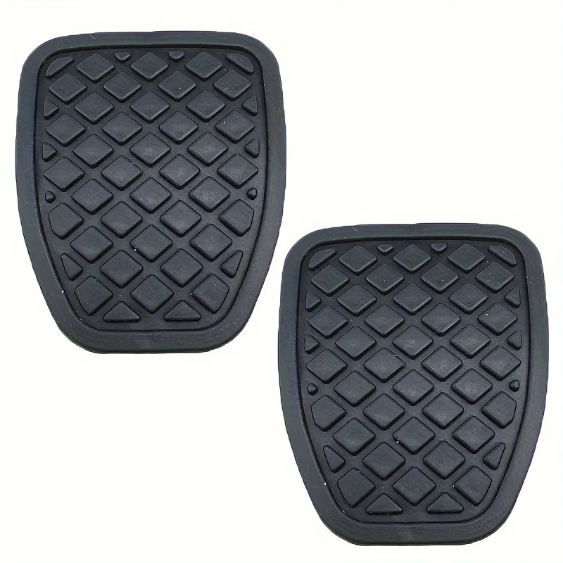 Pacote com 2 capas para pedal de freio e embreagem de carro, antiderrapantes, de borracha rígida, duráveis, de fácil instalação, universais para a maioria dos modelos de veículos, pedal do motorista
