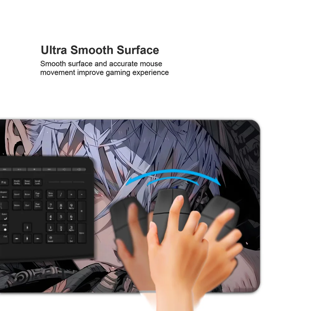 Satoru Gojo Mousepad Mouse Pad Extended Gaming Keyboard Mat Besar 90X40Cm XXL Gamer Mousepad