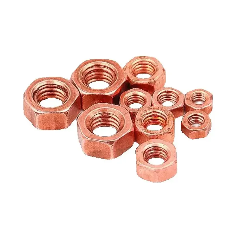 Conduzione conduttiva dado esagonale in rame M3 M4 M5 M6 M8 M10 M12 M14 M16 M18 M20 M22 M24 M30