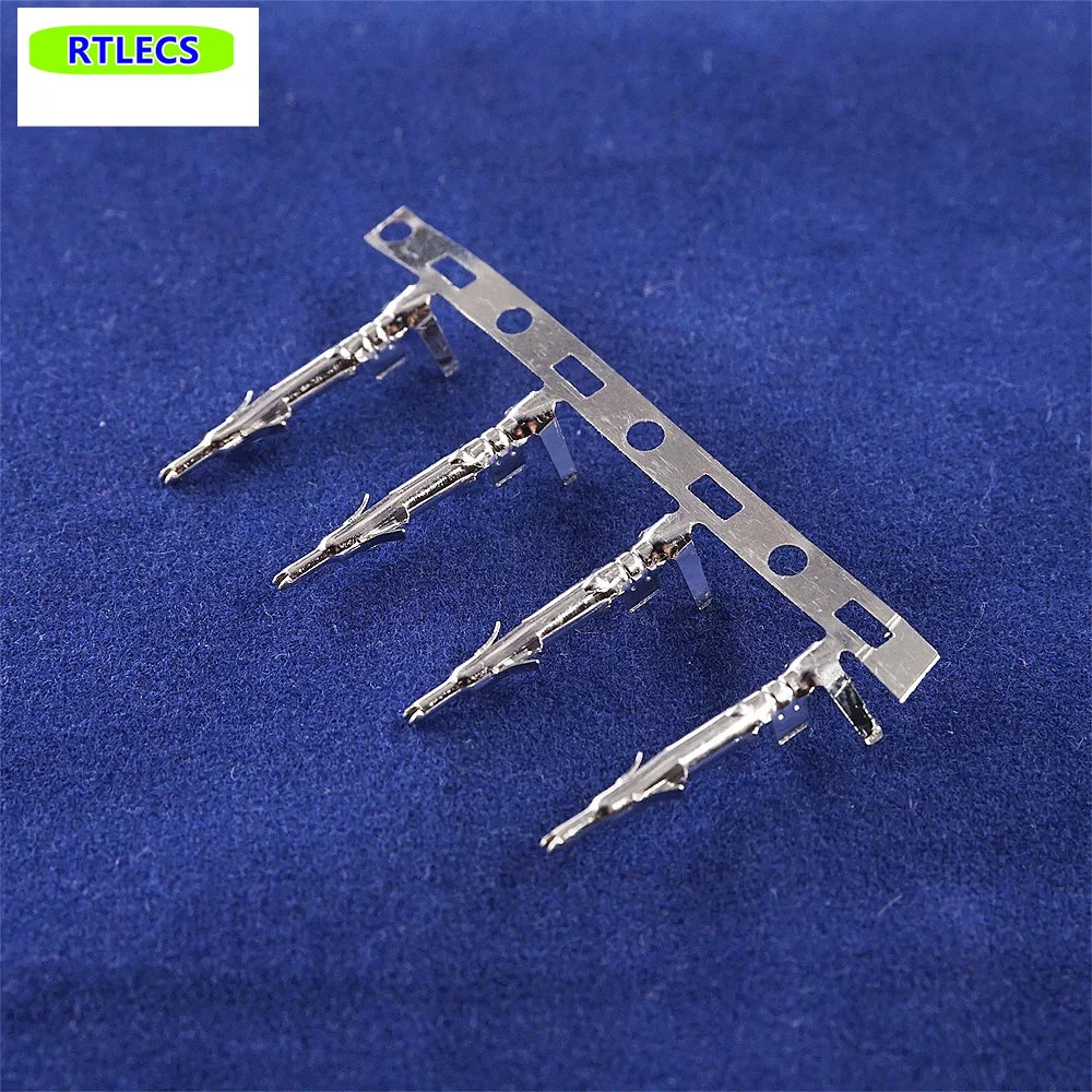 100pcs Male Contact Pin Tin Crimp 18-22 AWG Stamped Connector FL 4.14 mm 0.163\