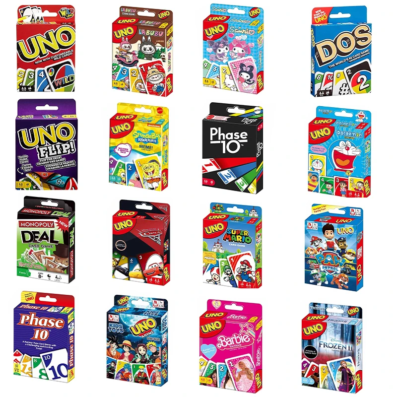 

Mattel UNO Complete Card Collection No Mercy Flip Cards Family Night Party Card Game for 2-10 Players Board Game Holiday Gift