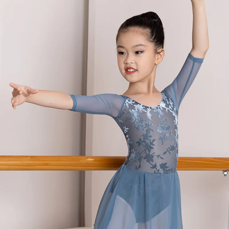 Danzbaby children's dance clothes, women's practice clothes, gymnastics clothes, ballet jumpsuit, Chinese dance practice clothes