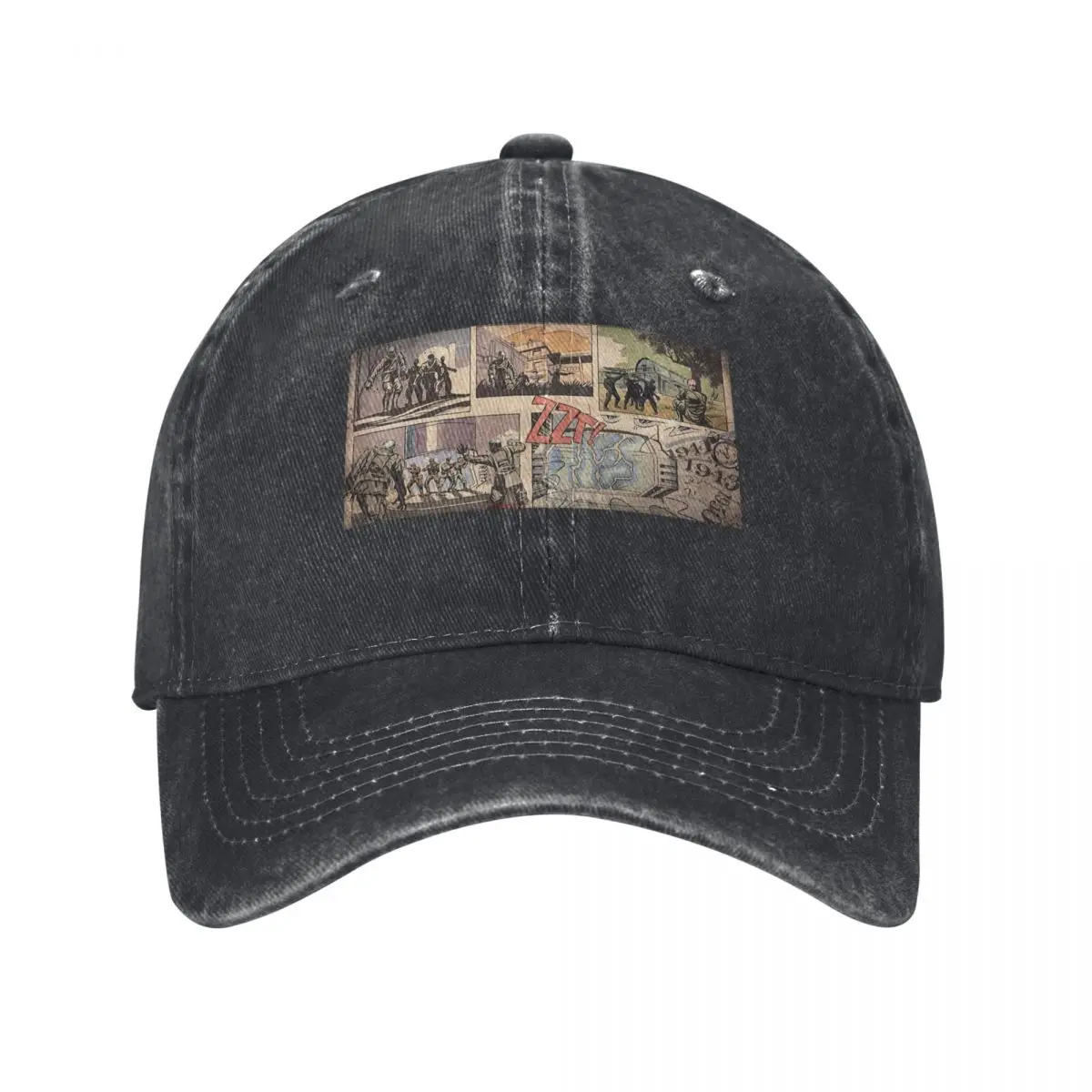 COD Zombies Kino Der Toten Loading Screen Baseball Caps Snapback Washed Denim Hats Outdoor  Streetwear Baseball Cowboy Hat