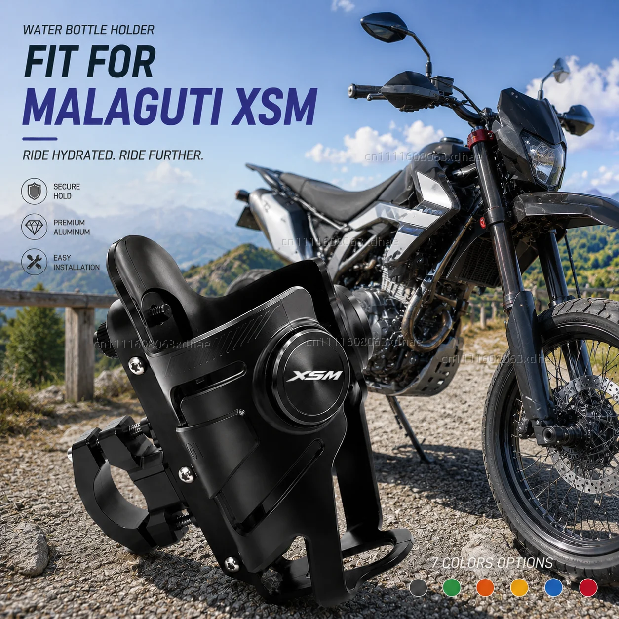 

Motorcycle Water Bottle Holder For Malaguti XSM 2008-2024 Coffee Beverage Tea Cup Support Modification Accessories