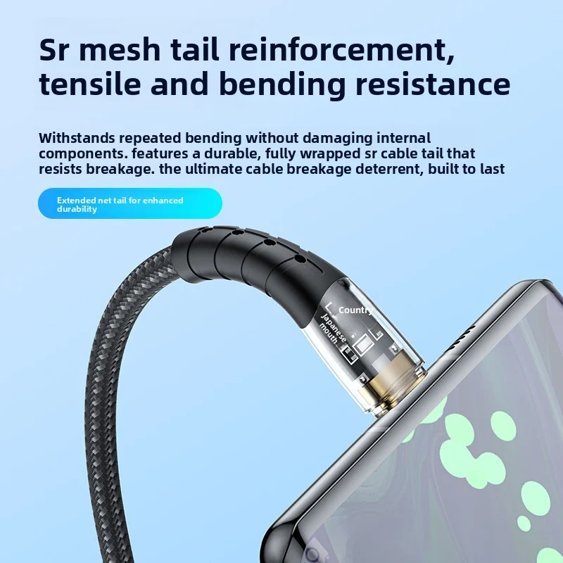 100 W ANSEIP USB-auf-Typ-C-Kabel, Schnellladekabel, Datenkabel für iPhone 15 16 Huawei Xiaomi Samsung USB auf Typ-C-Ladekabel