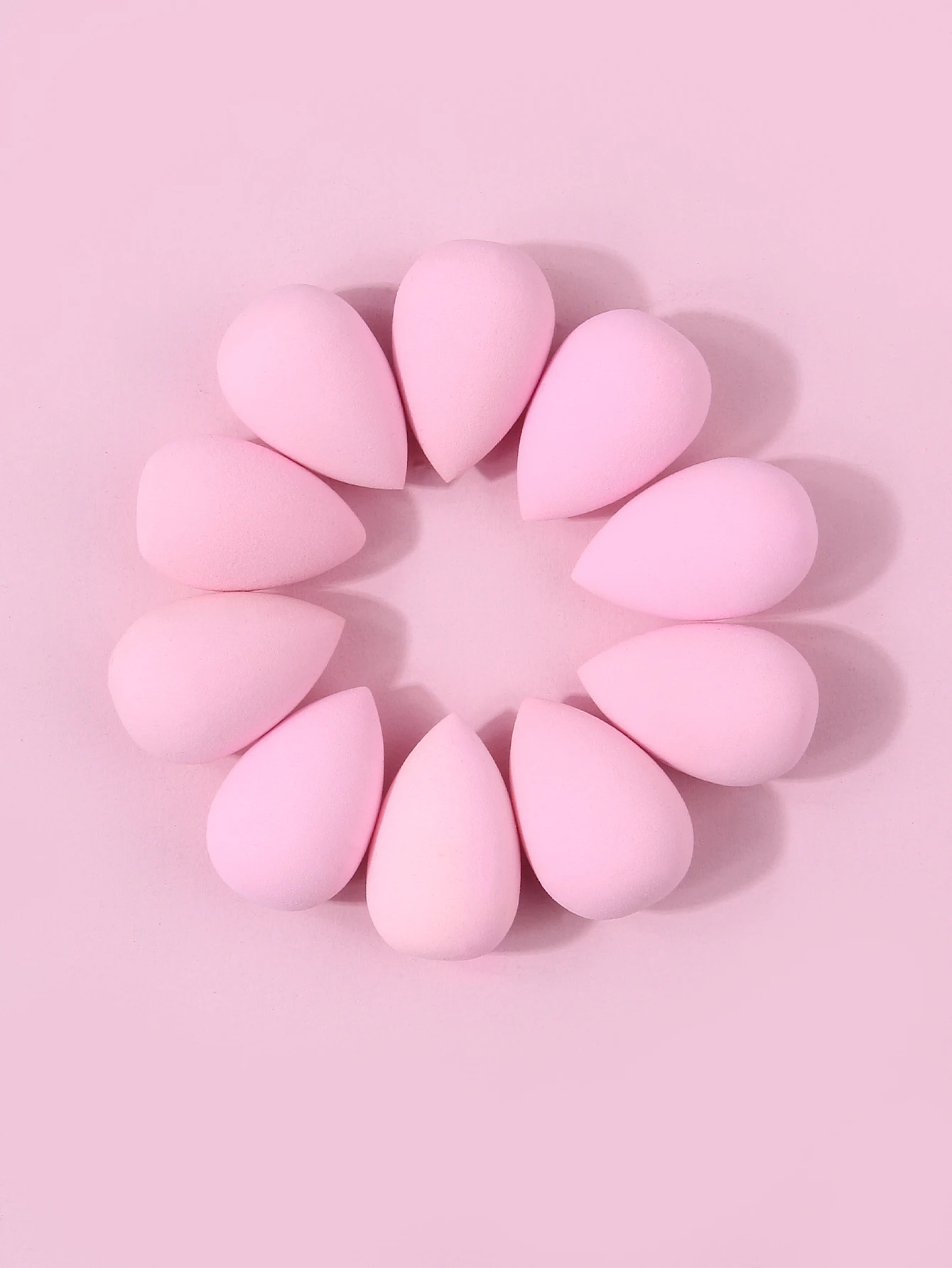 10PCS Mini Schönheit Ei rosa Tropfen Make-up Schwamm Puderquaste trocken und nass Dual-Purpose lokale Concealer Augen Make-up-Tool