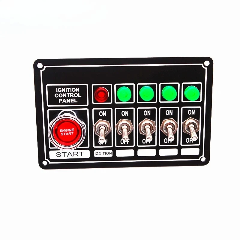engine start button LED toggle switch Auto parts new aluminium alloy combination panel switch with indicator light