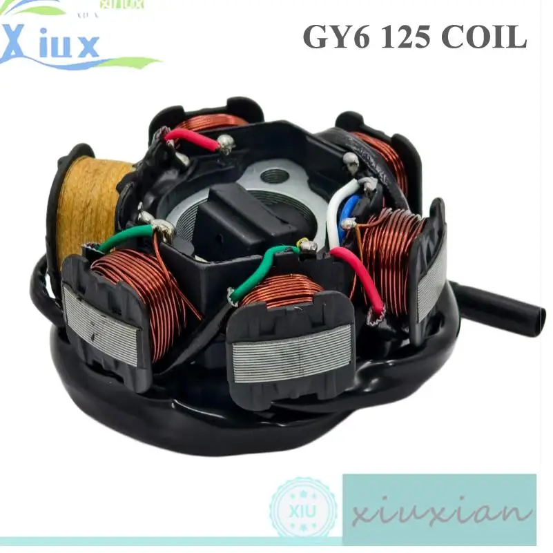 6‑coil 5‑wire Magneto Stator Coil Fit for 50cc 70cc 90cc 110cc 125cc ATV Go Kart Generator Magneto Stator Coil Stator Coil