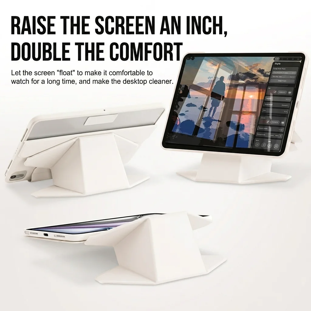 Smart Folio Cover for iPad A16 11th iPad Air 11 2026 Funda iPad Pro 11/13 2025 Mini 8.3 A17 Pro Magnetically Capa