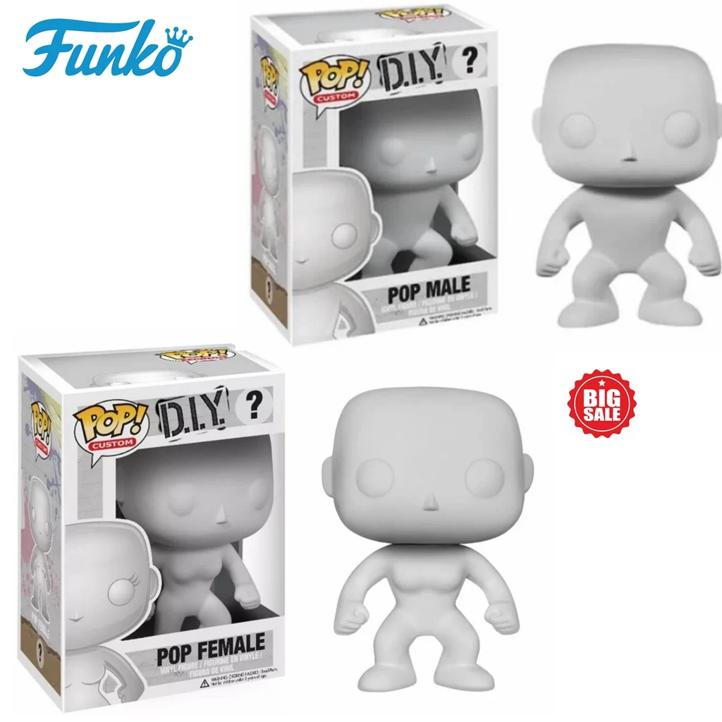 FUNKO POP CUSTOM DIY Toy Models POP Male POP Female Doll Vinyl Figure PVC Model Gift For Children Birthday Gifts Coloring toys