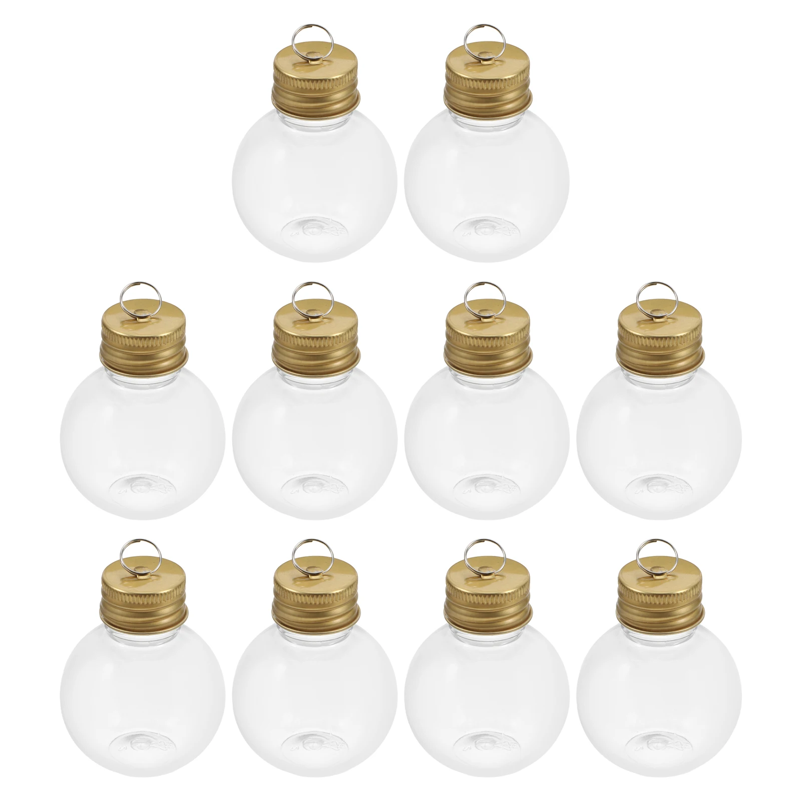 

10Pcs Clear Bulb Shaped Bottle Multi Function Juice Packaging Containers Reusable Portable Milk Bottles for Office College