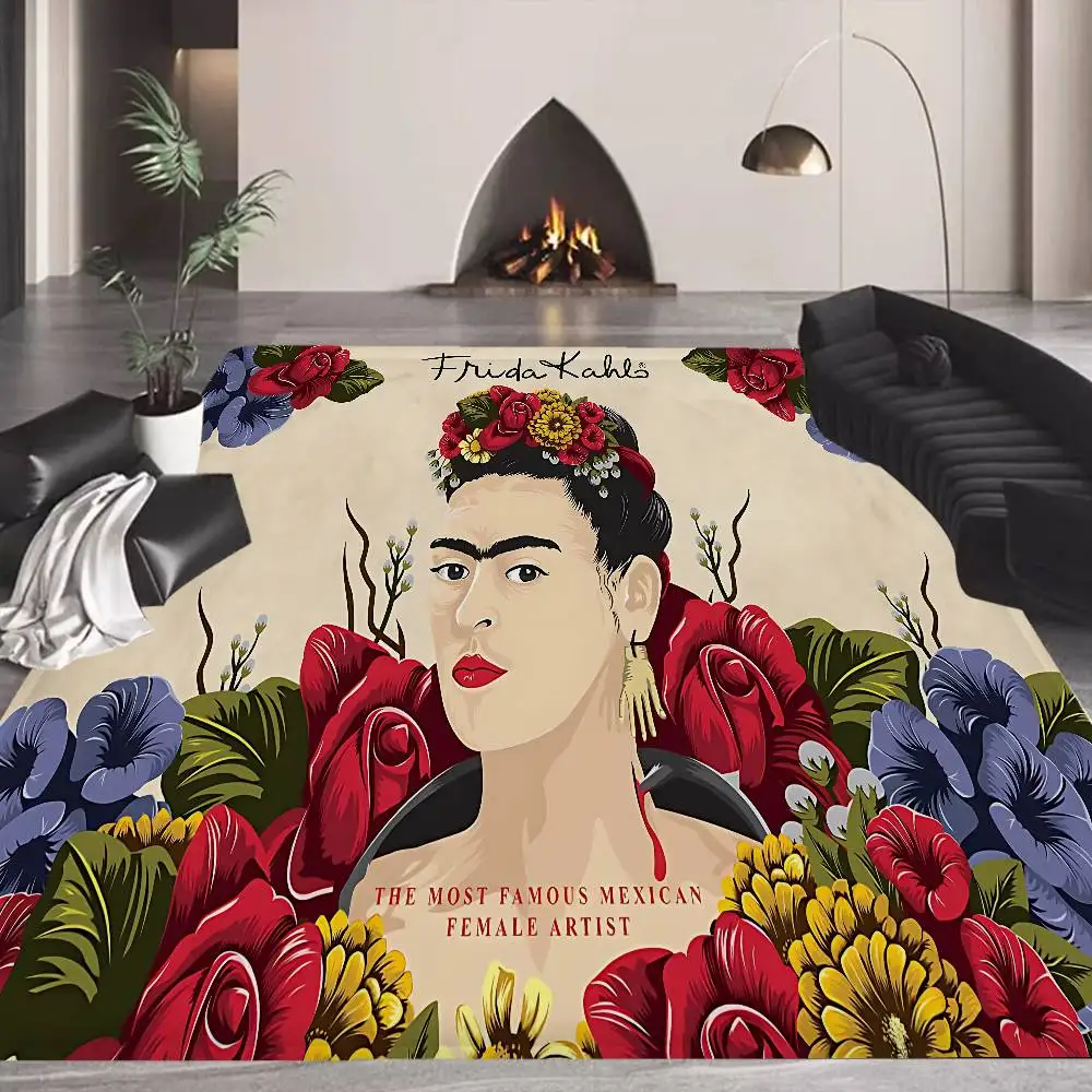 Artist F-Frida Kahlo Door Mat Washable Non-Slip Living Room Sofa Chairs Area Mat Kitchen Doormat Area Rug