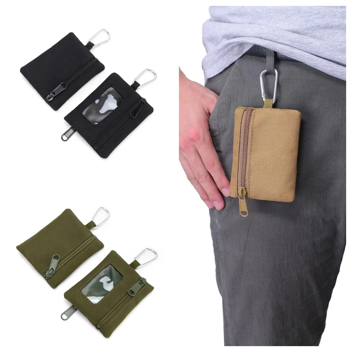 

Водонепроницаемый мини-кошелек Molle Pouch, компактный кошелек для монет, ключница EDC для кемпинга, активного отдыха, рыбалки