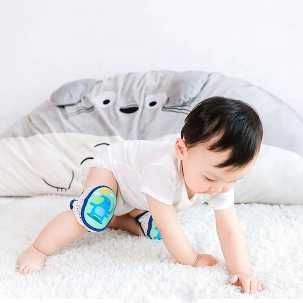 

Baby Kneepads Knee Elbow Protector Pads for Crawling Children Leg Warmers Anti Fall Toddler Breathable Non Slip Elastic Comfort