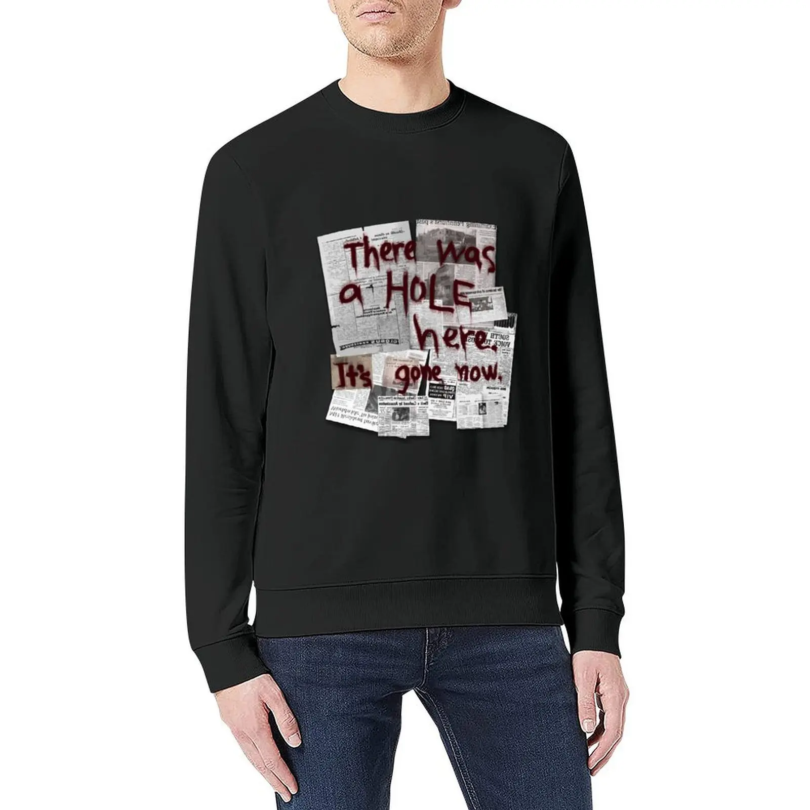 كان هناك فتحة هنا. لقد ذهبت الآن. بلوزة بلوفر ملابس أنيمي ملابس رياضية على الطراز الياباني جديدة في هوديس وقميص من النوع الثقيل