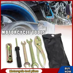Universal Motorcycle Spark Plug Spanner Wrench Socket Tool Kit Aluminum Alloy Motorcycle Repair Tool Pliers Wrenches Screwdrive