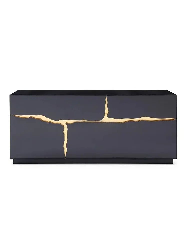 Italian Style Light Luxury Dining Side Fashion Tea Cabinet Creative Hallway Sofa Partition Living Room Wall Locker