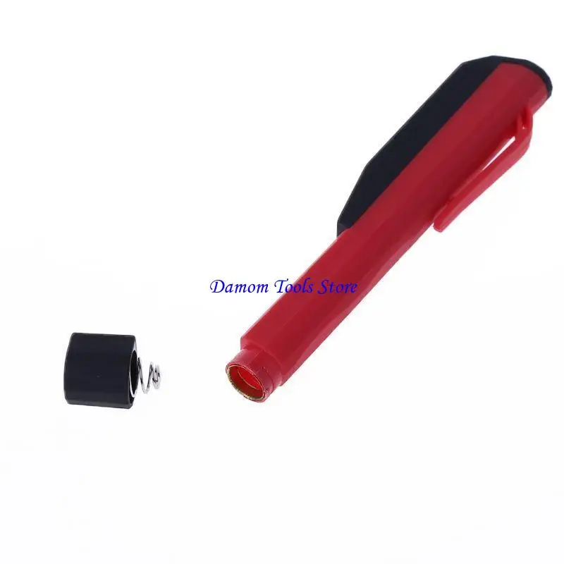 57BE 1PC Mini 6 LED Inspection Light Pen Size Pocket Lamp Clip Work Torch Flashlight