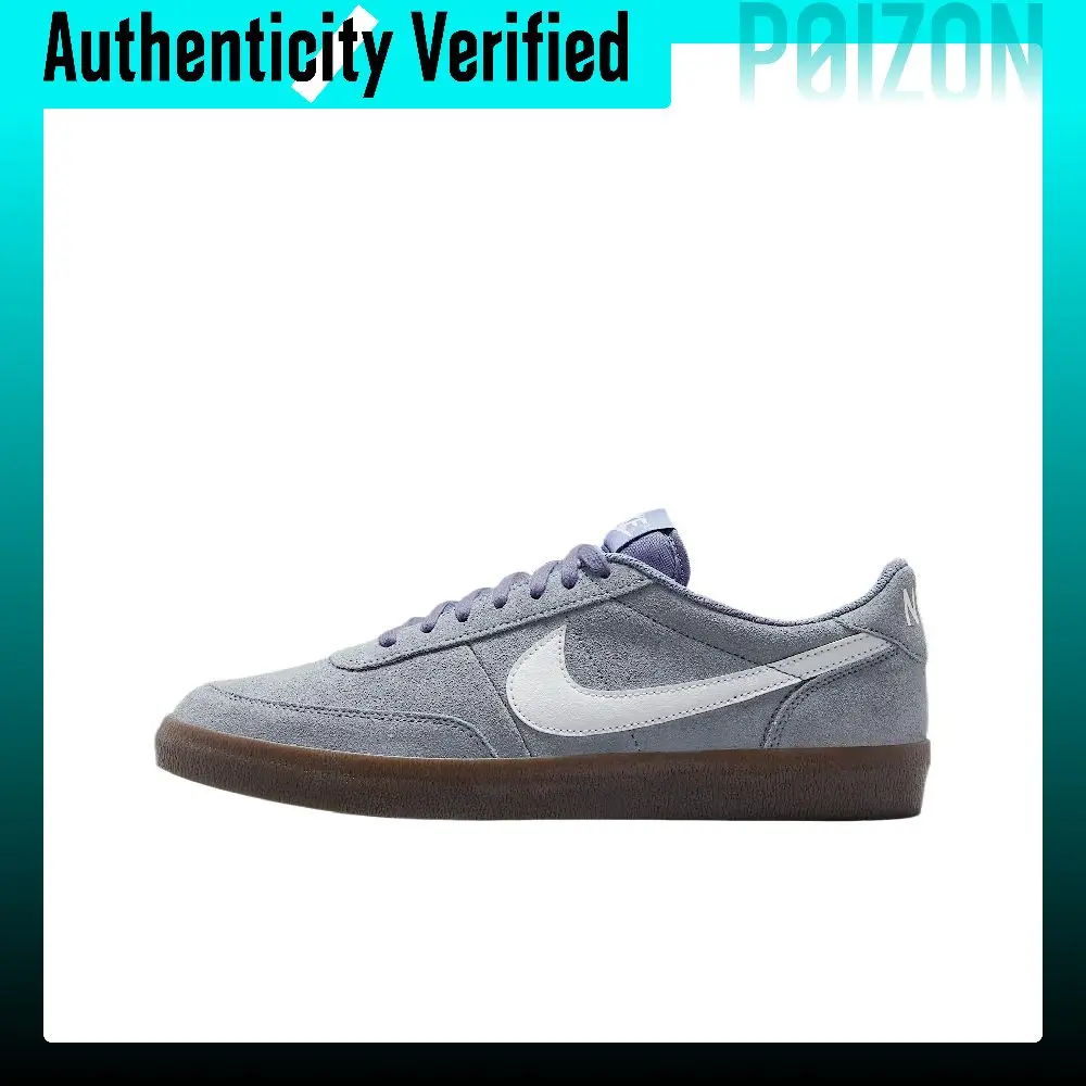 Nike Killshot 2 Cow Split Leather Abrasion Resistant Low top Skateboard Shoes Men's Gray FQ8903-401