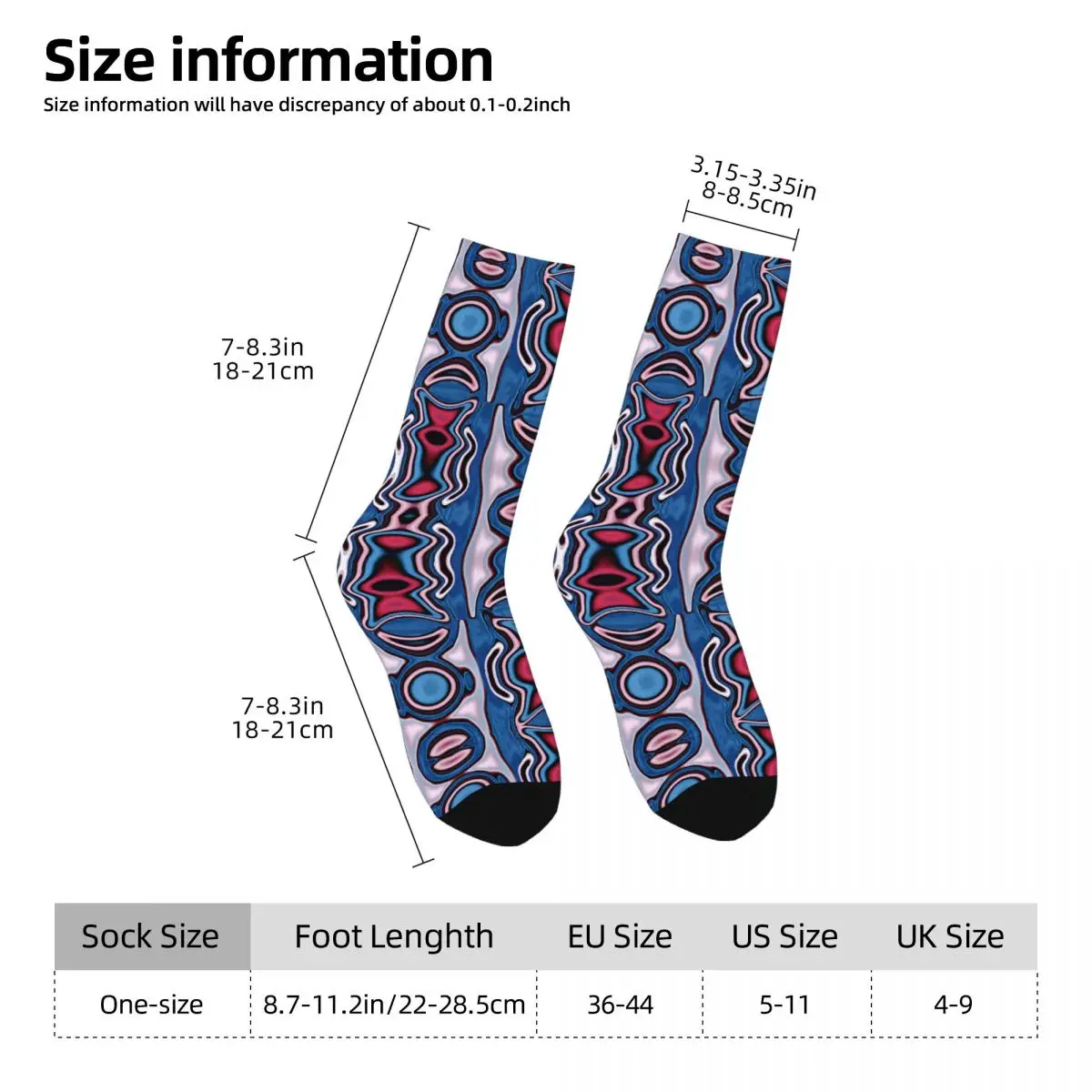 Live African Drums Sock Printed Man Polyester