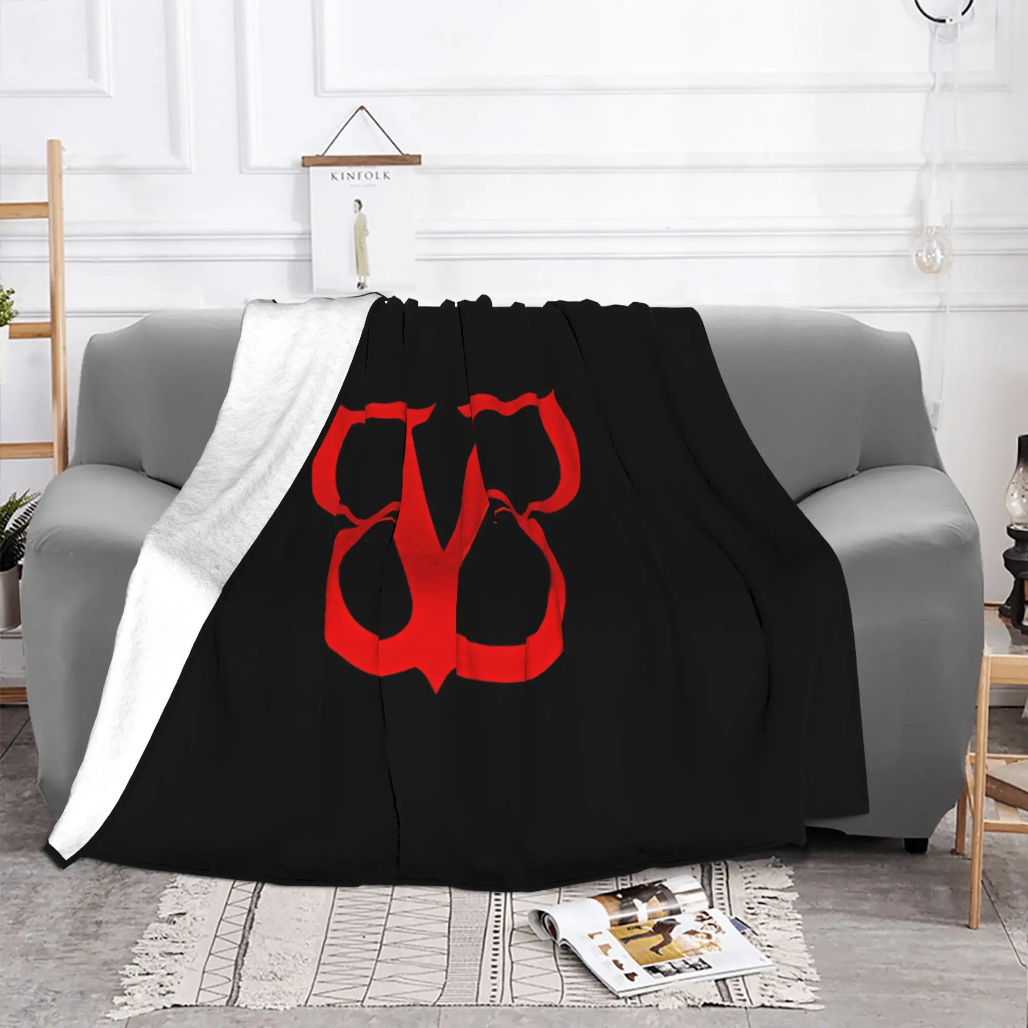 1PC home Cute Room Decor Classic Blanket Throw Blanket B-Black veil brides Novelty Warm Blanket All Season
