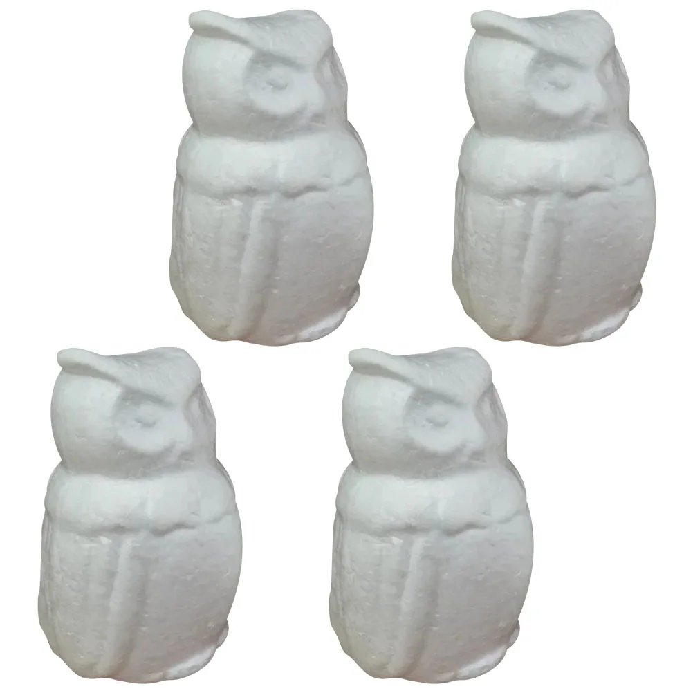 4pcs Diy Crafts Kids Painting Unfinished Diy Home Desktop Decorations Animal Decor Foam For Children Christmas Gift Handmade Art