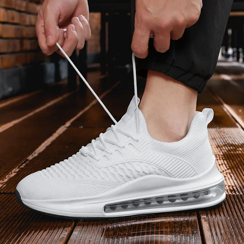 

Амортизирующая обувь, мужские кроссовки для гонок, мужские повседневные мужские теннисные кроссовки, роскошные кроссовки для гонок, 2025 г., дышащие модные кроссовки 46