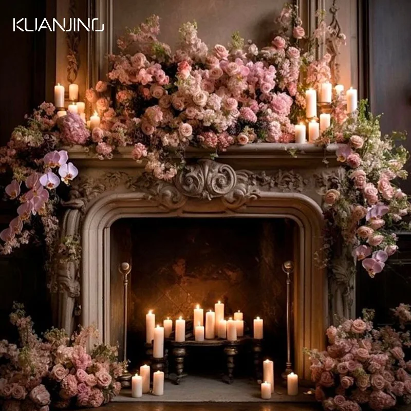 Indoor/Outdoor French Freestanding Surround Marble Mantel Hand Carved Modern Luxury Heating Decorative Living Room Kitchen Villa