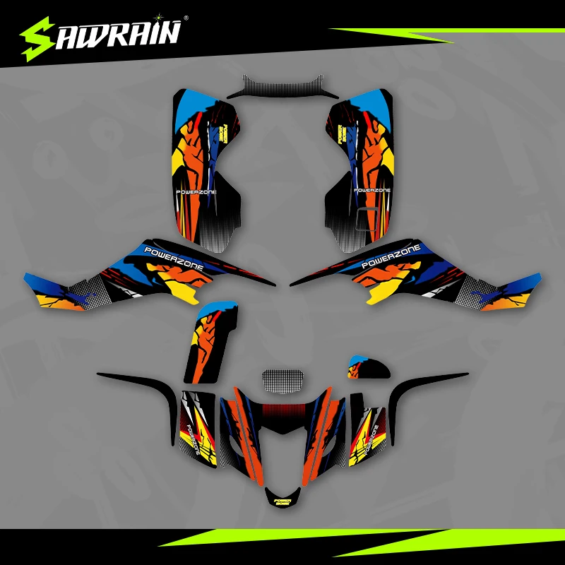 

Sawrain Motorcycle Graphics Backgrounds Decal Stickers Kits for SUZUKI 03-08LTZ400 KFX400 03