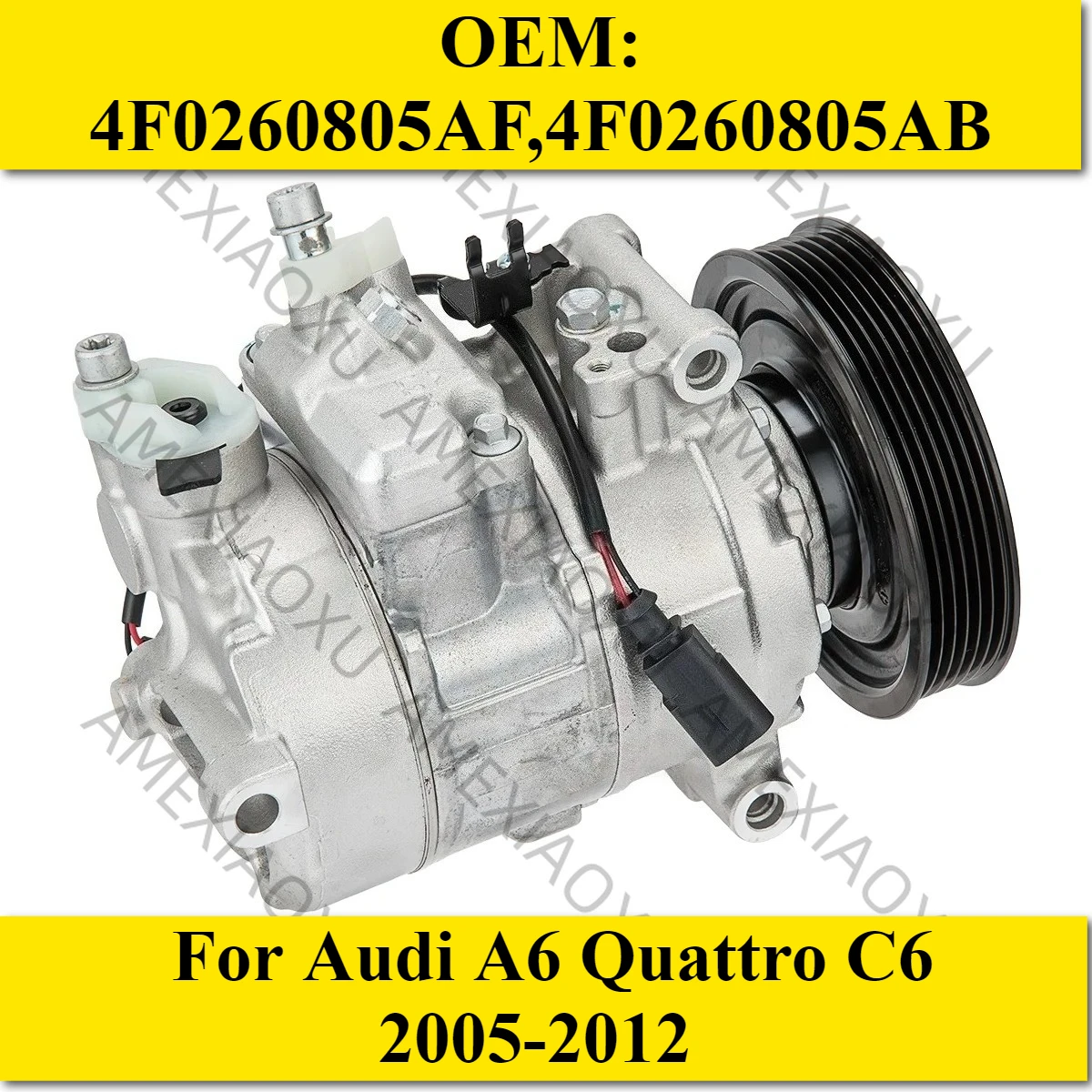 

OEM: 4F0260805AF, 4F0260805AB Компрессор кондиционера с муфтой для Audi A6 Quattro C6 2005-2012 AMEXIAOXU