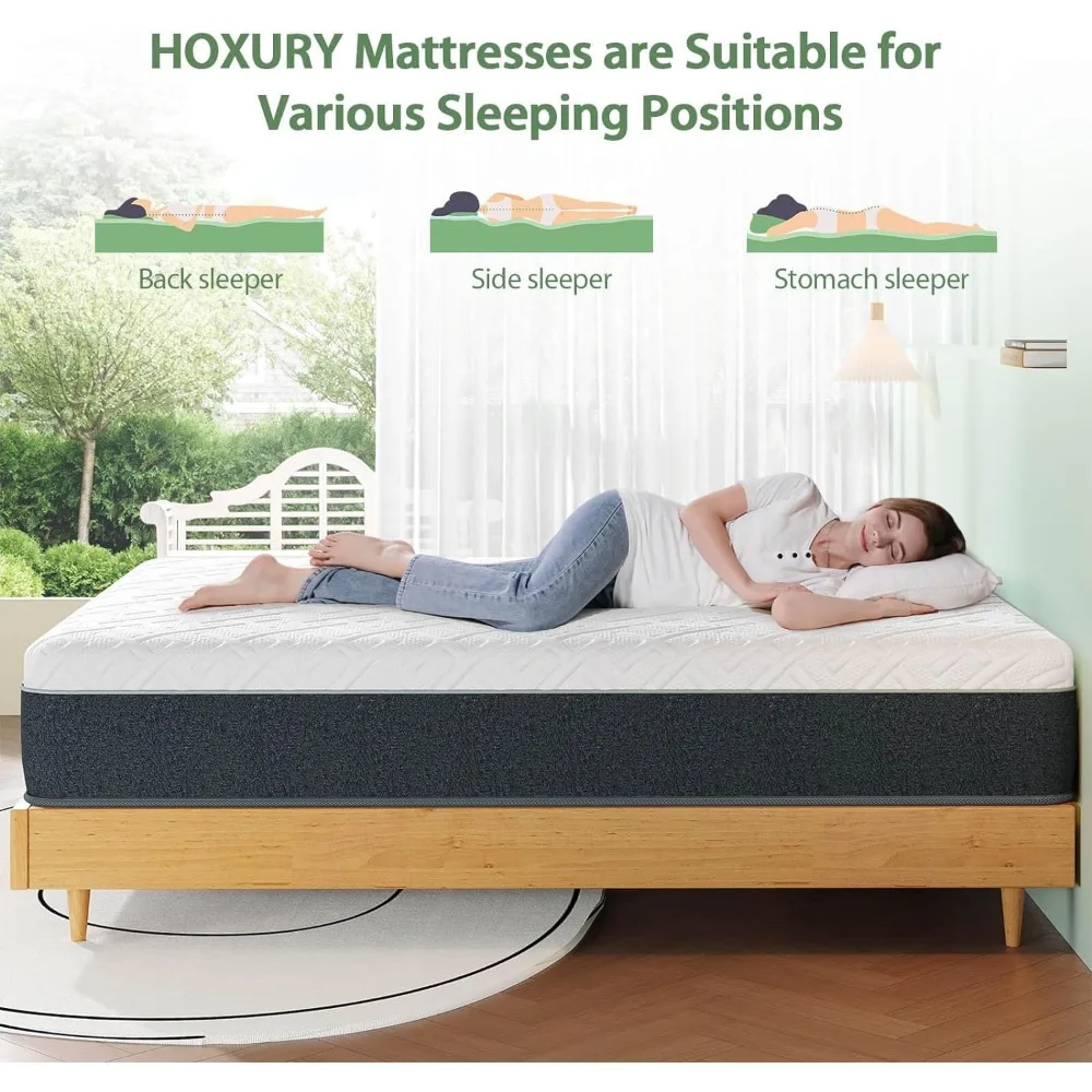 Grüntee Memory Foam Matratze in einer Box, mittel feste Matratze