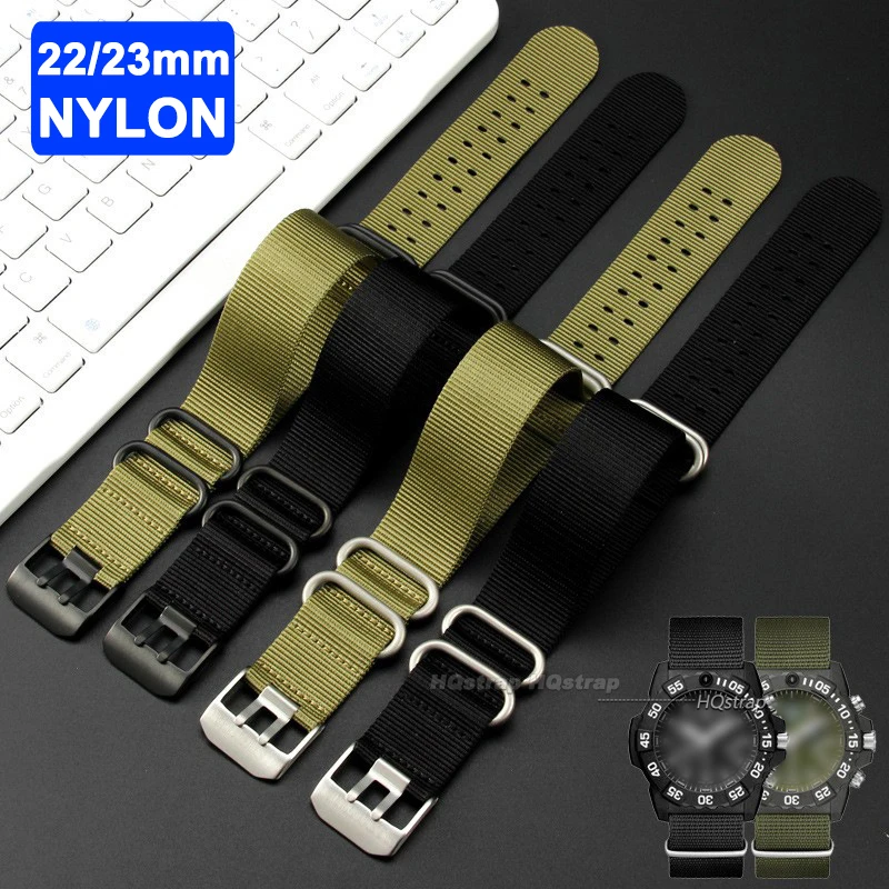 22mm 23mm Nylon Watch Strap for Luminox Series 3581 8821 8831 3051 Bracelet for Men Women wristband Sport Watchbands Universal