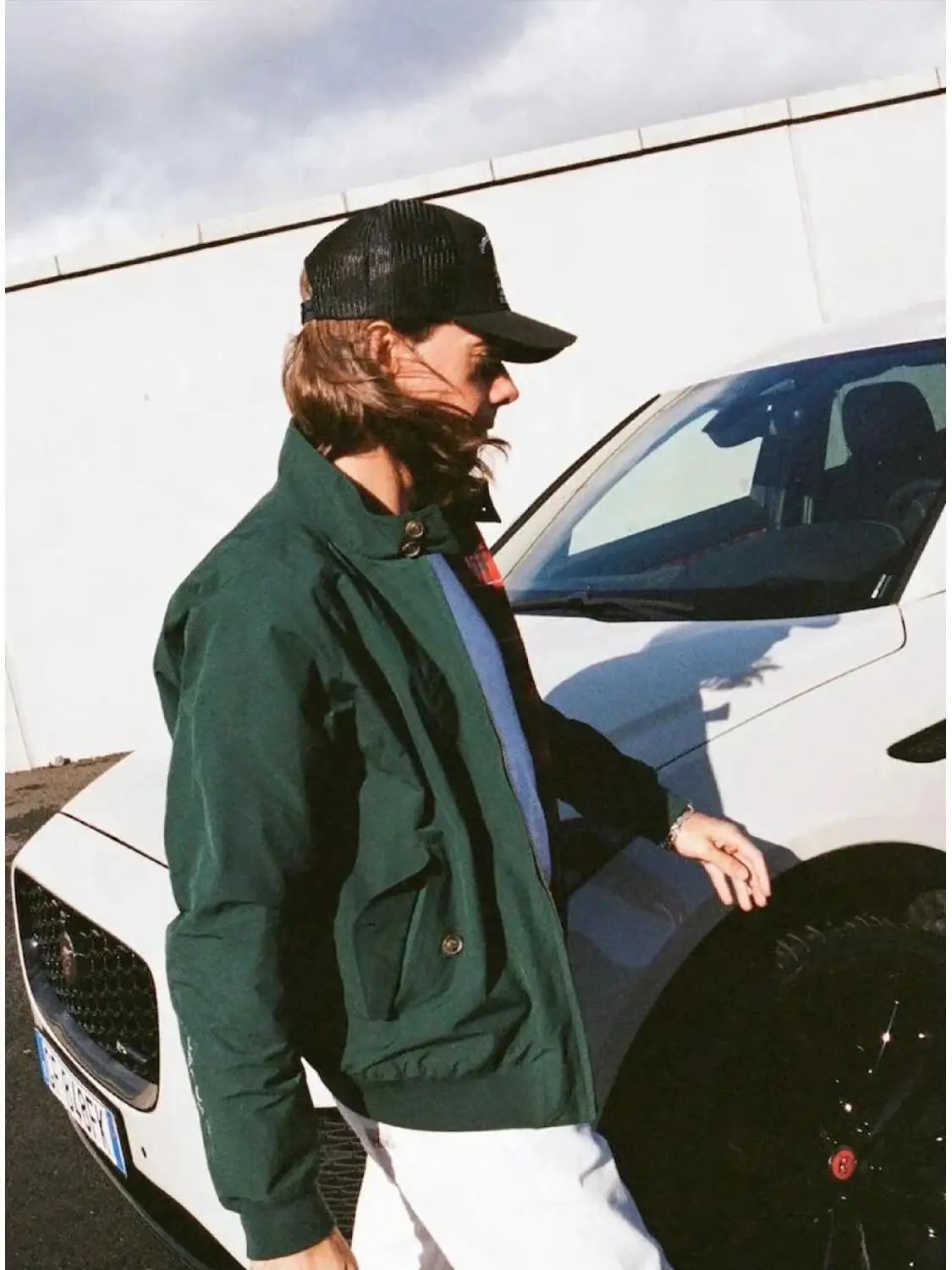 G9 해링턴 얇은 재킷 클래식 패션 캐주얼 체크 여성용 아우터웨어 봄 가을 스탠드핏 롱 슬리브 스탠드 칼라