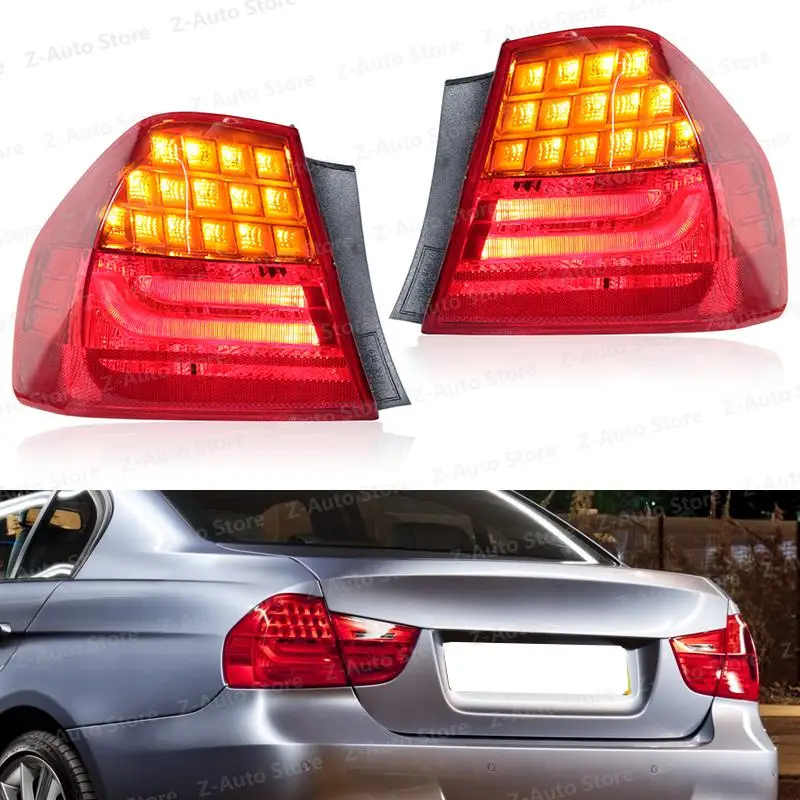 Luz traseira da lâmpada da cauda para bmw série 3 e90 2008-2011 luz led traseira luzes traseiras parar luz de freio nevoeiro 63217289425 63217289426