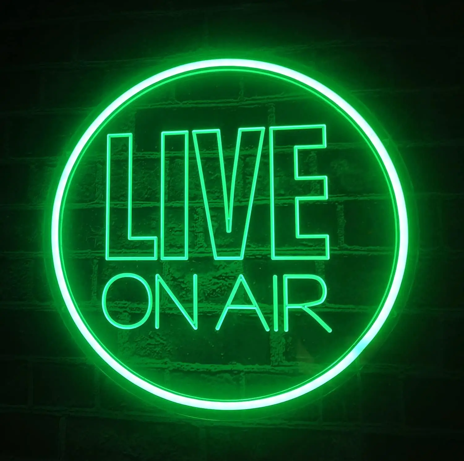 

Live On Air LED Neon Sign USB Powered Dimmable Handmade Neon Light for Tiktok Twitch Streamer Gamer Game Room Studio Decor