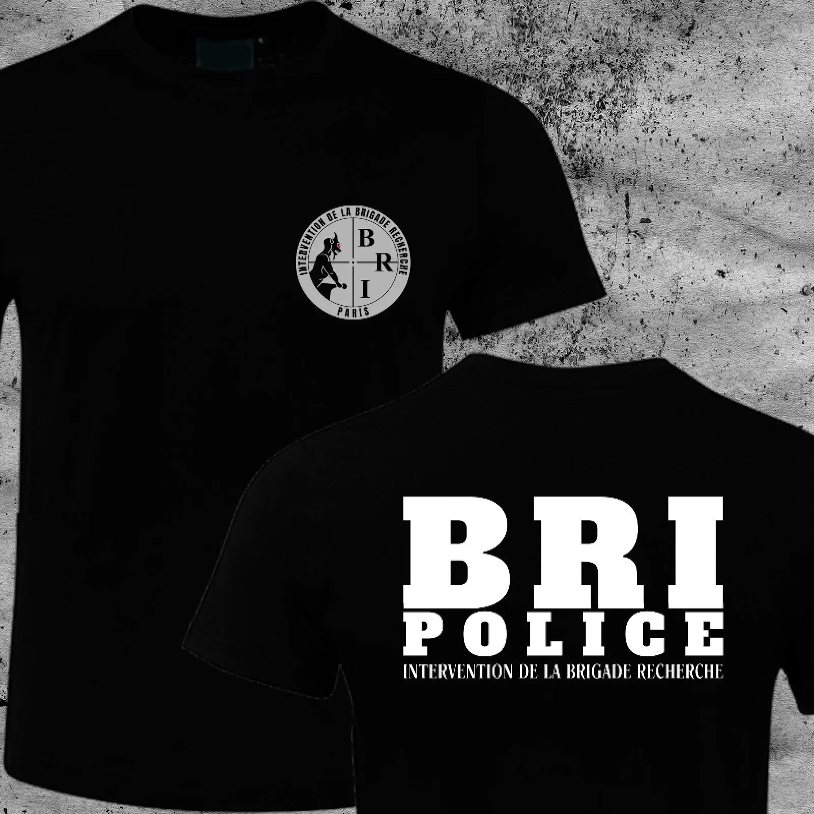 France French Special Elite Forces GIGN Raid BRI Men T-shirt 100% Cotton High Quality Summer Round Neck Short Sleeves