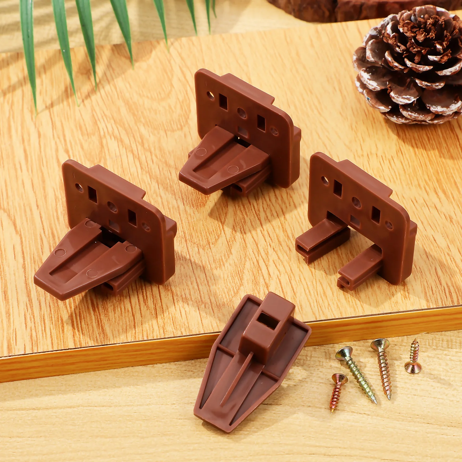 

1 Set Plastic Drawer Slides Bottom Mount Smooth Gliding Replacement For Dresser Cabinet Hardware Drawer Guides Repair Parts