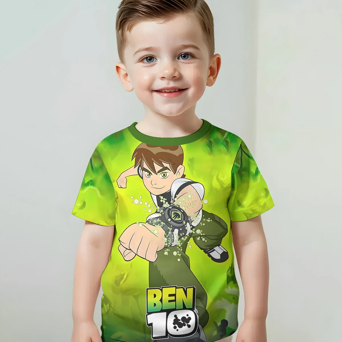 بن تينيسون 10 T ثلاثية الأبعاد طباعة ملابس الطفل 5 إلى 14 سنة الذكور الملابس في الهواء الطلق للأطفال صبي فتاة الطفل تي شيرت قميص حريمي