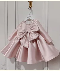 1 anno compleanno neonata vestito fiore principessa bambini abiti da festa ragazza matrimonio neonato battesimo abito da ballo battesimo