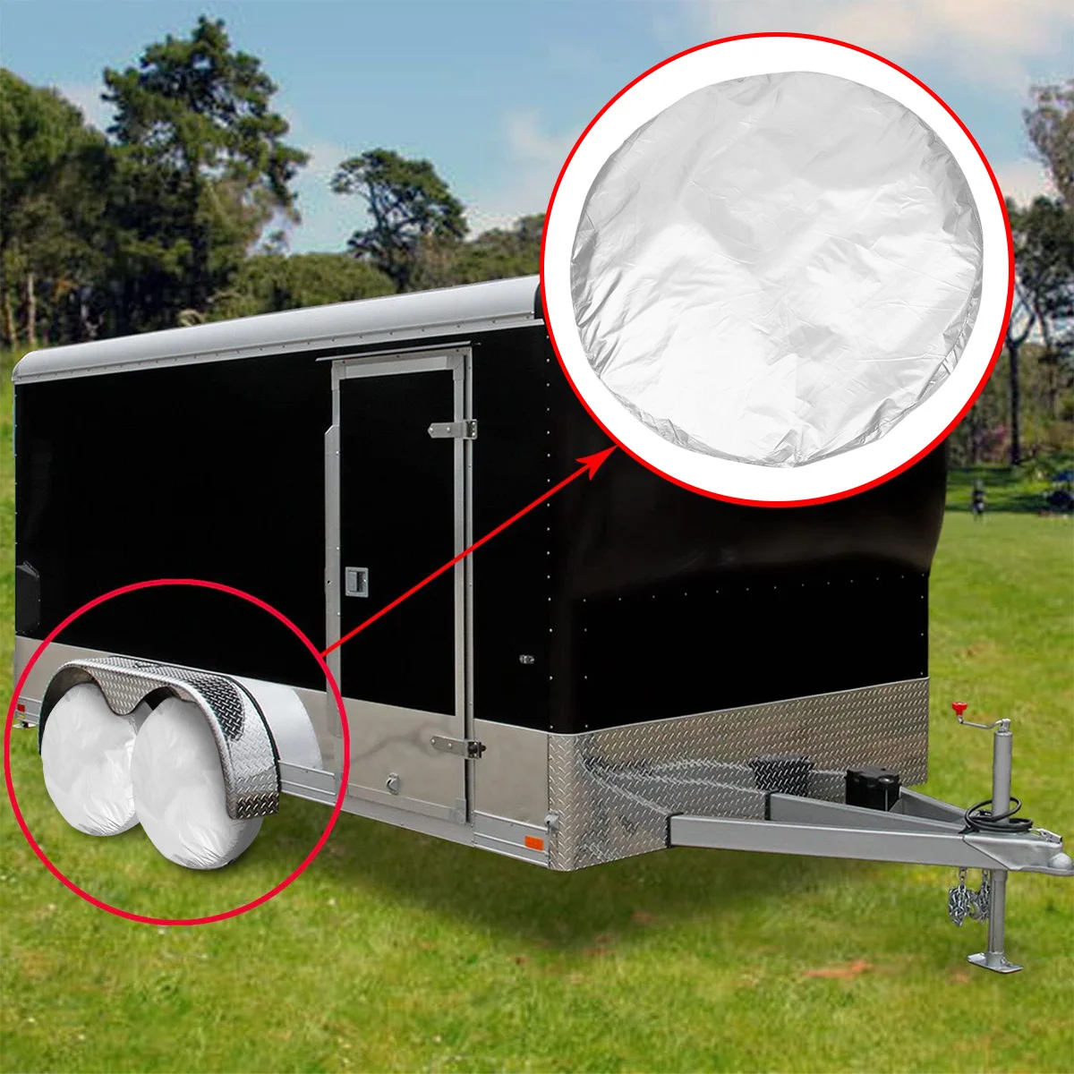 

Waterproof Dustproof Spare Tire Cover High Quality Cloth Protector Car Vehicle Wheels from Sun Rust Mud Car Spare Tyre Cover